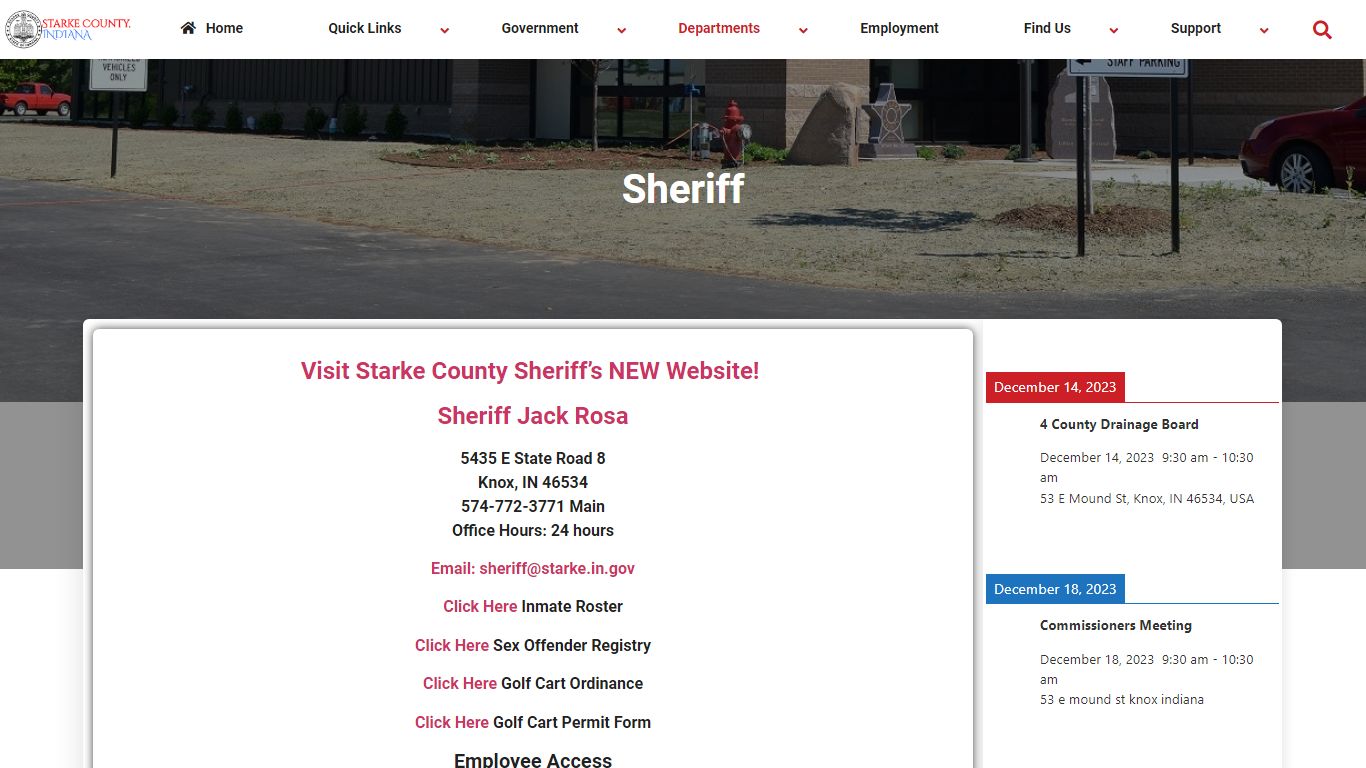 Sheriff – Starke County Indiana